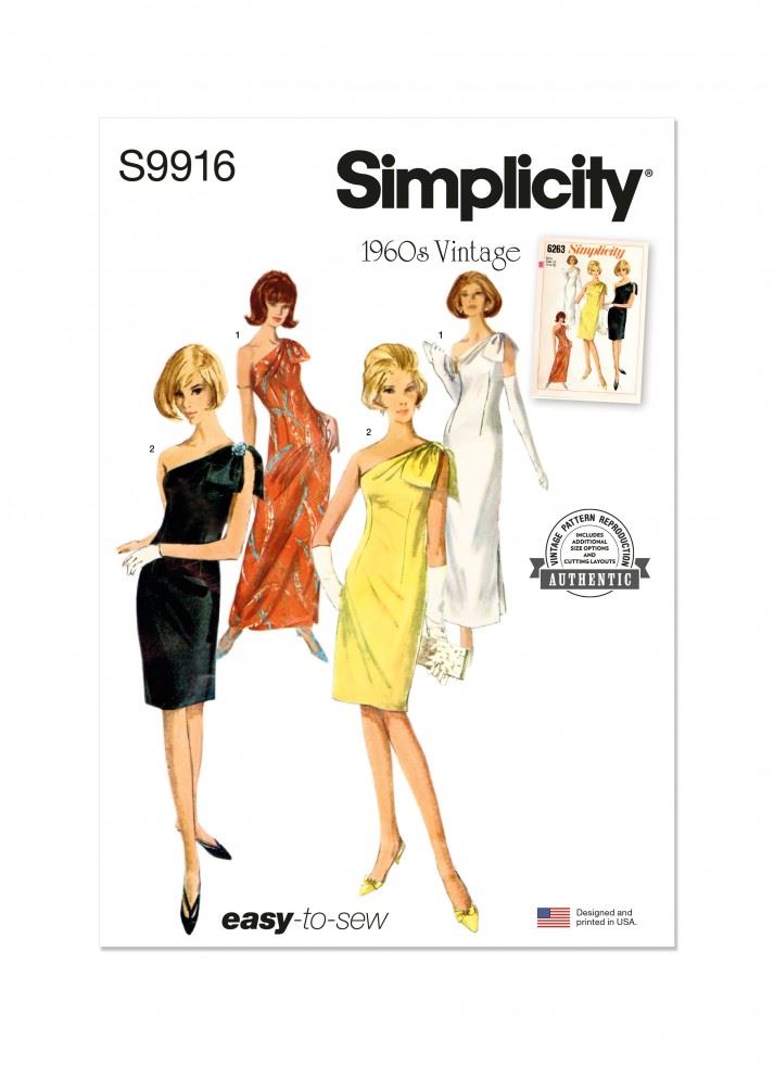 Simplicity Paper Sewing Pattern 9916
 