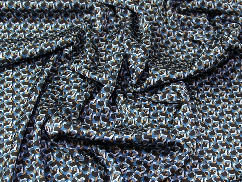 Teal Deadstock Charmeuse Silky Satin Fabric