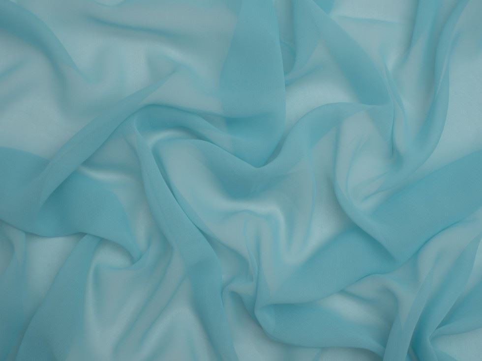 Minerva Light Sheer Chiffon Fabric Sky Blue Minerva Core Range Th-Cg-135