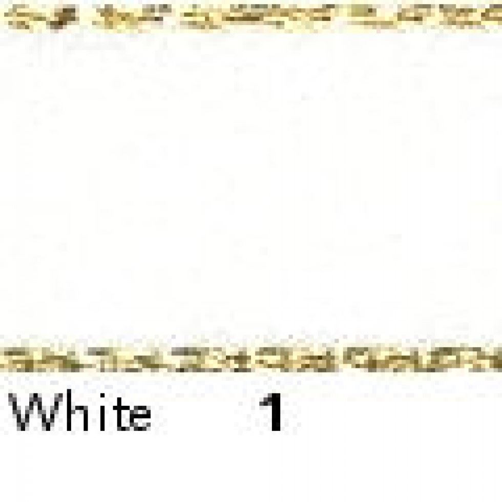 Berisfords 1 White Gold Edge Satin Ribbon (Value Roll)