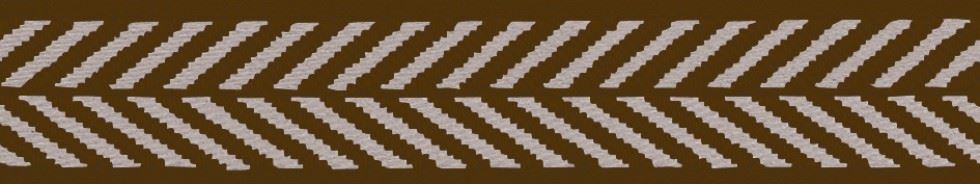 Berisfords Herringbone Woven Ribbon Brown