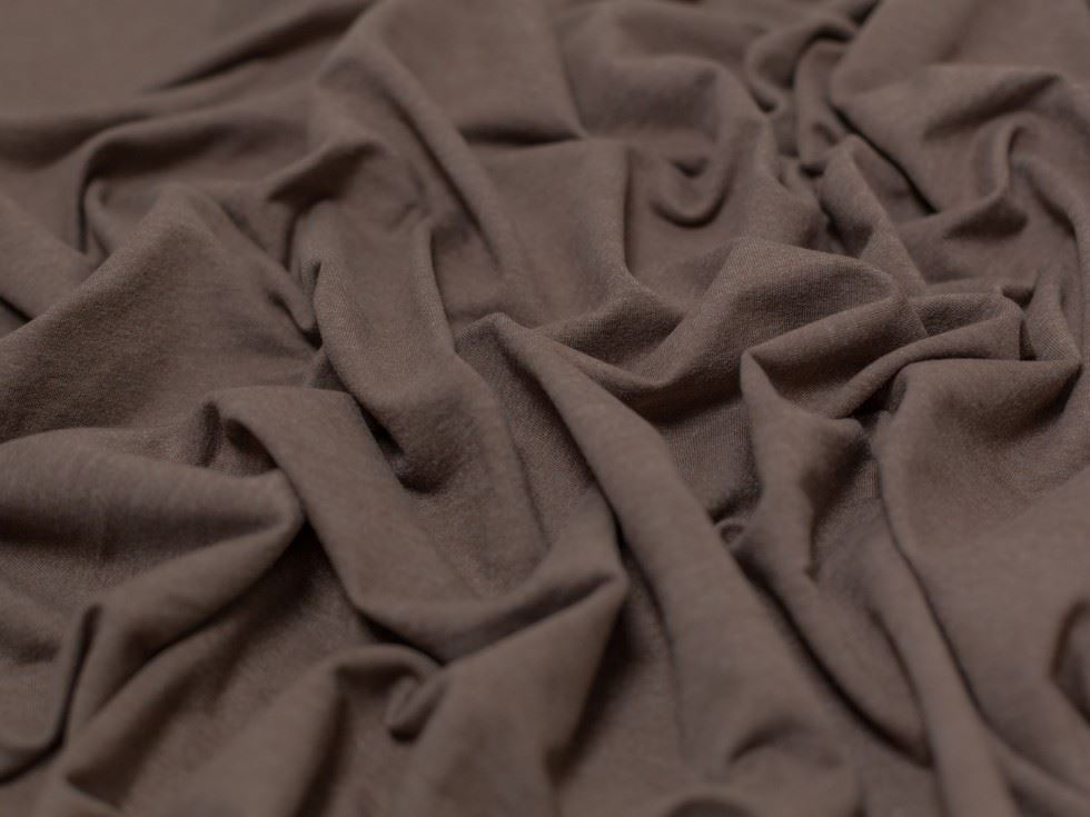 Minerva Core Range Stone Medium Loop Back French Terry Stretch Knit Fabric