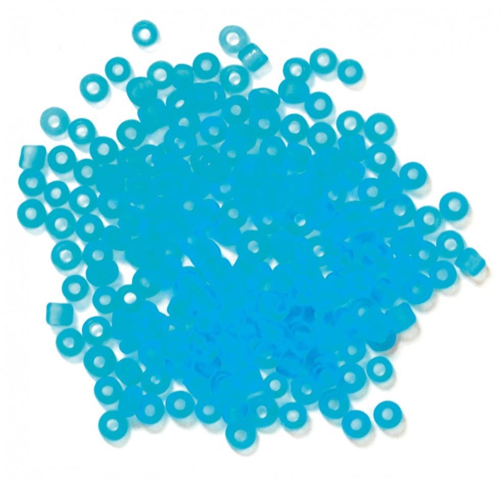 Craft Factory Blue Frosted Rocailles Beads