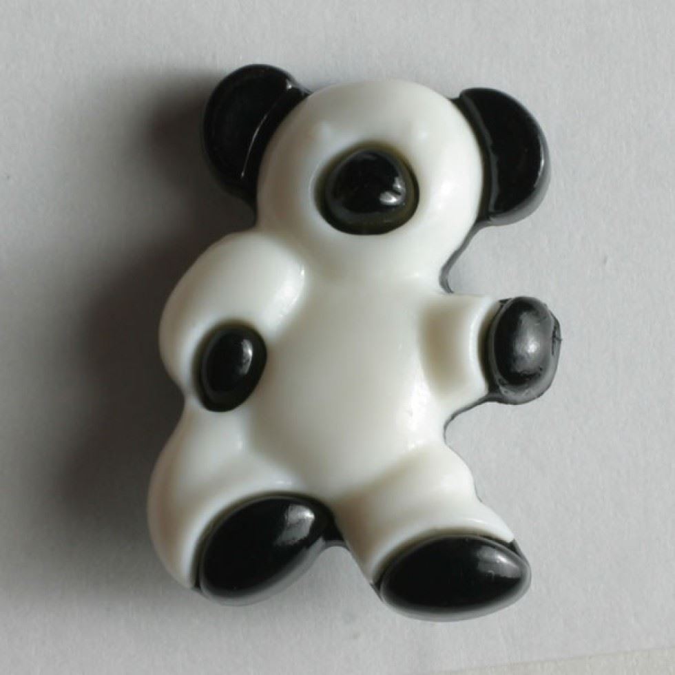 Dill White Teddy Bear Buttons (Value Pack)