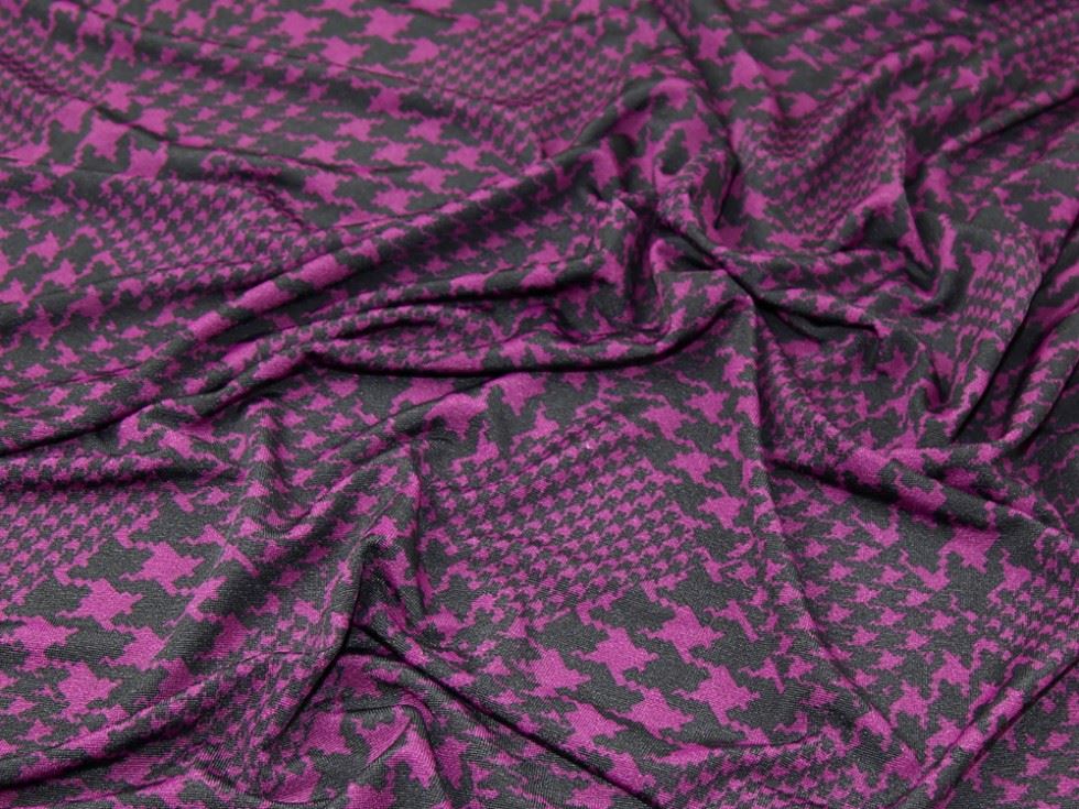 Purple Deadstock Ity Silky Stretch Knit Fabric