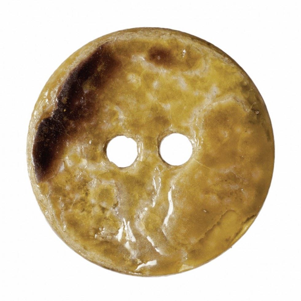 Hemline Yellow Round Shell Buttons