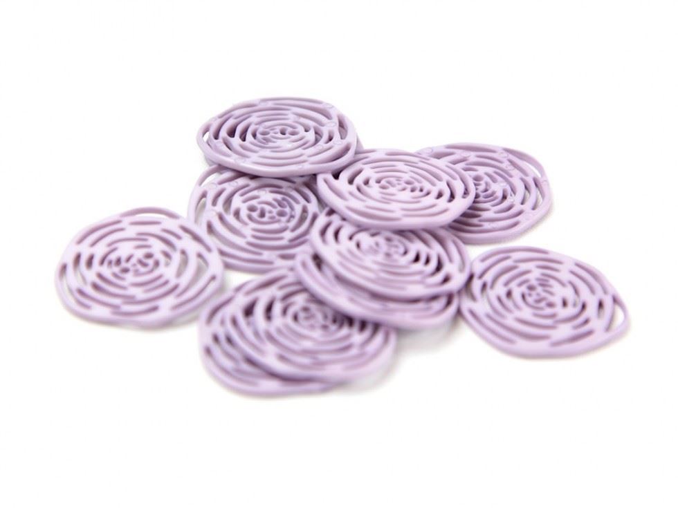 Dill Mauve Delicate Rose Buttons (Value Pack)