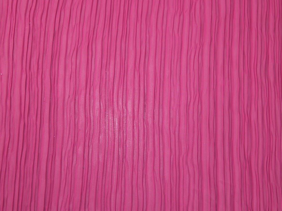 Amore Pleated Georgette Fabric Cerise Pink