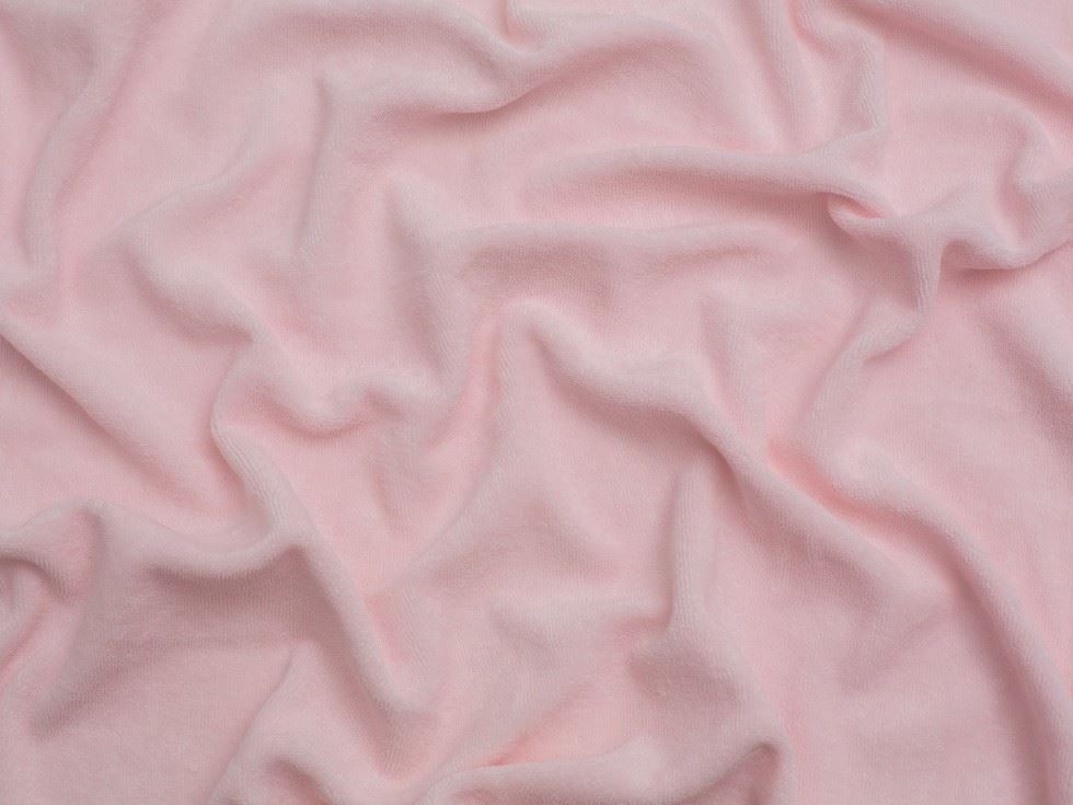 Minerva Core Range Blush One Sided Cotton Towelling Fabric