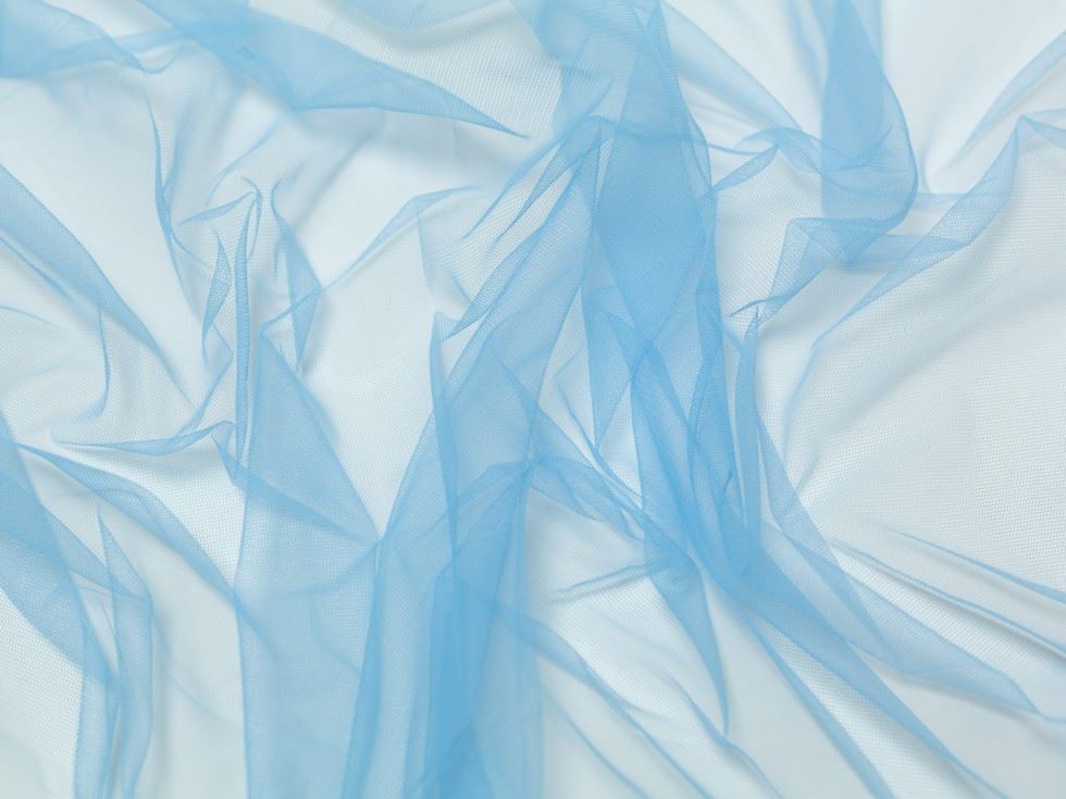 Minerva Core Range Dolce Vita Soft Italian Tulle Fabric Cielo
 