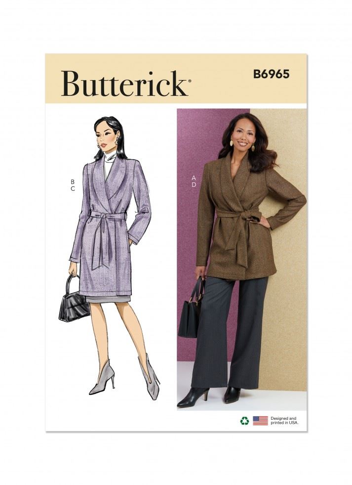 Butterick Women's Sewing Pattern 6965, Jackets, Skirts, Trousers For B5 (8-10-12-14-16) - Easy - Y5 (18-20-22-24-26) - Image 3