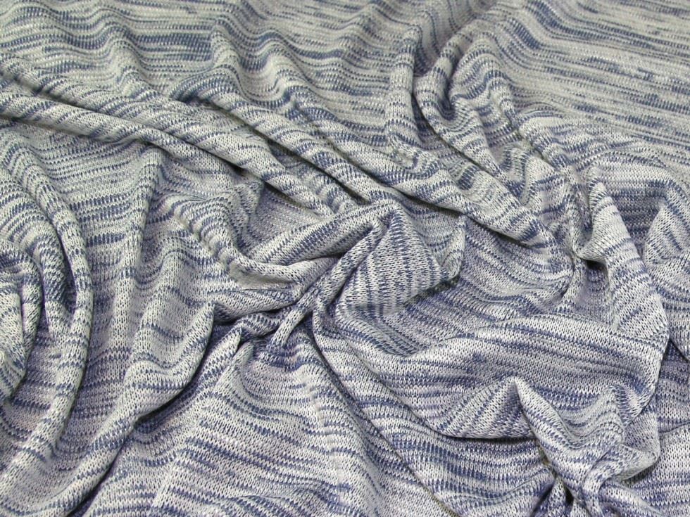 Lady Mcelroy Marine Slub Sweater Knit Stretch Fabric