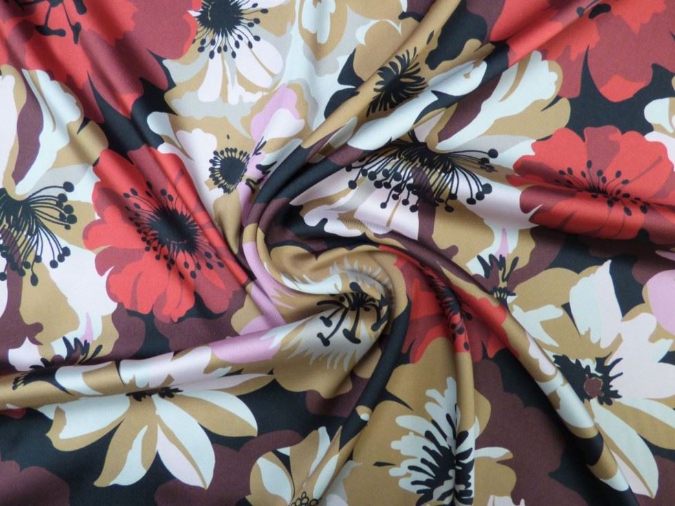 Lady Mcelroy Multicoloured Polyester Twill Fabric