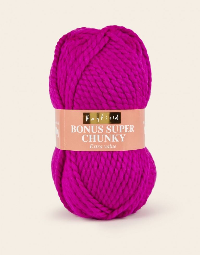Hayfield Bonus Super Chunky Yarn (Value Pack 10 x 100g Balls) 564 Magenta