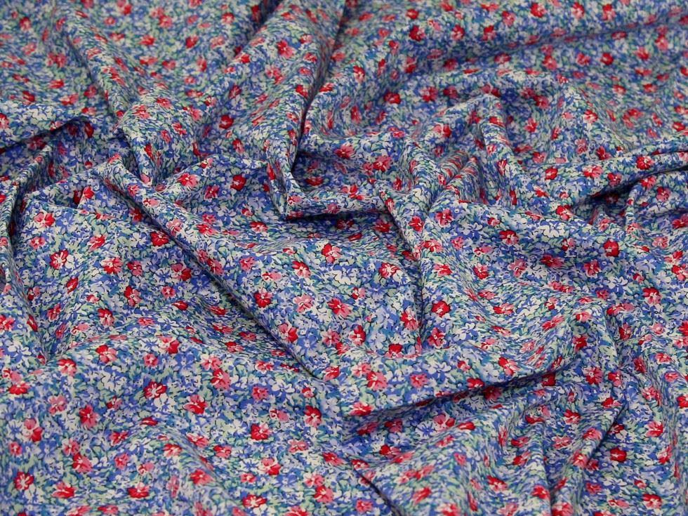 Blue Cotton Lawn Fabric