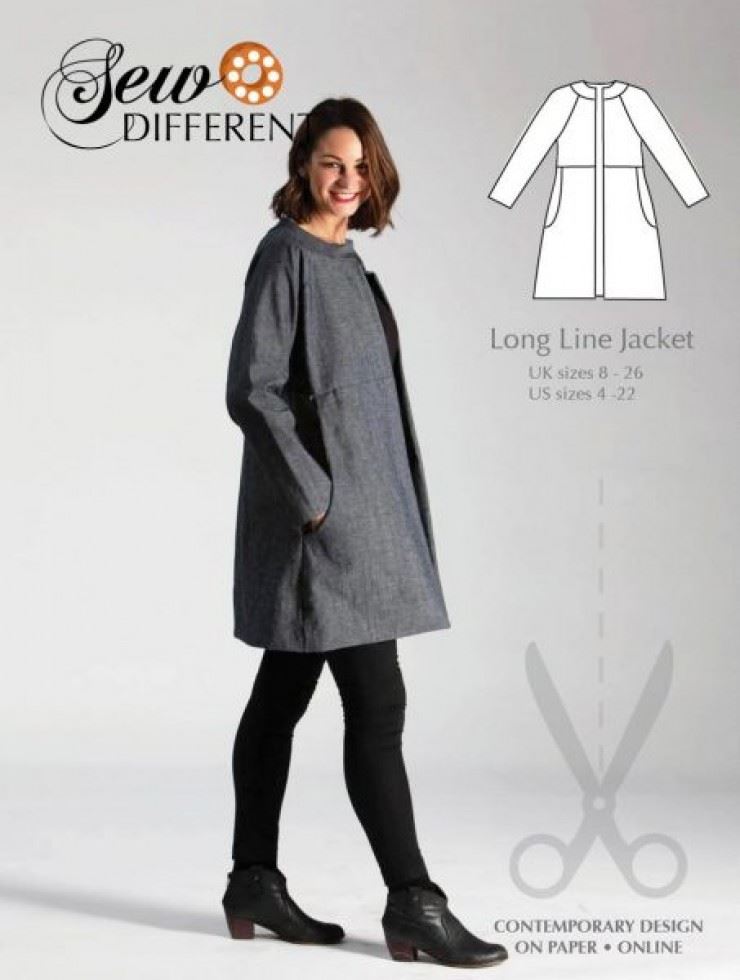 Sew Different Sewing Pattern Long Line Jacket