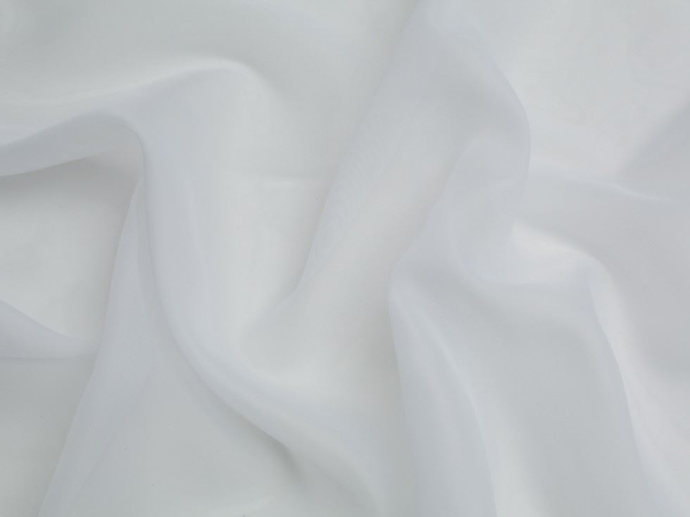 Minerva Core Range Ivory Polyester Voile Fabric