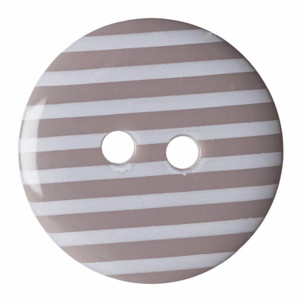 Hemline Grey Round Stripe Buttons