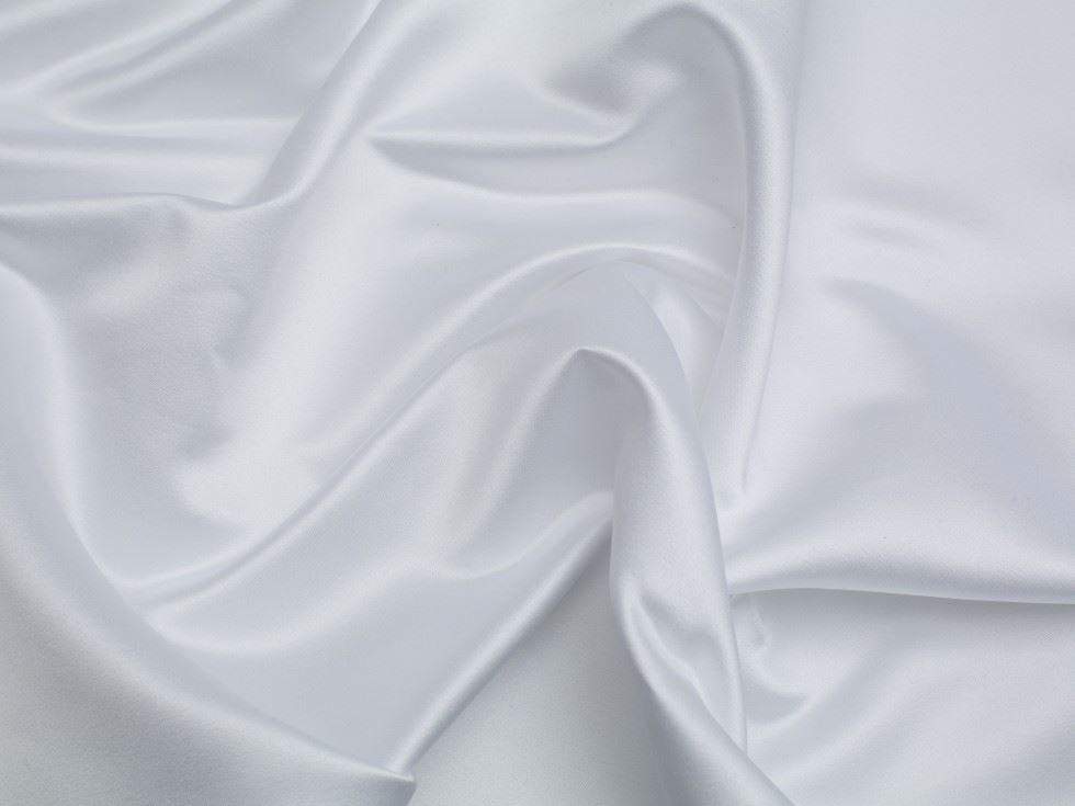 Minerva Core Range Classique Duchess Satin Fabric White