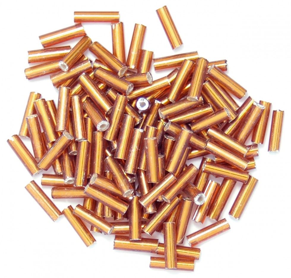 Craft Factory Bronze Glass Bugle Beads