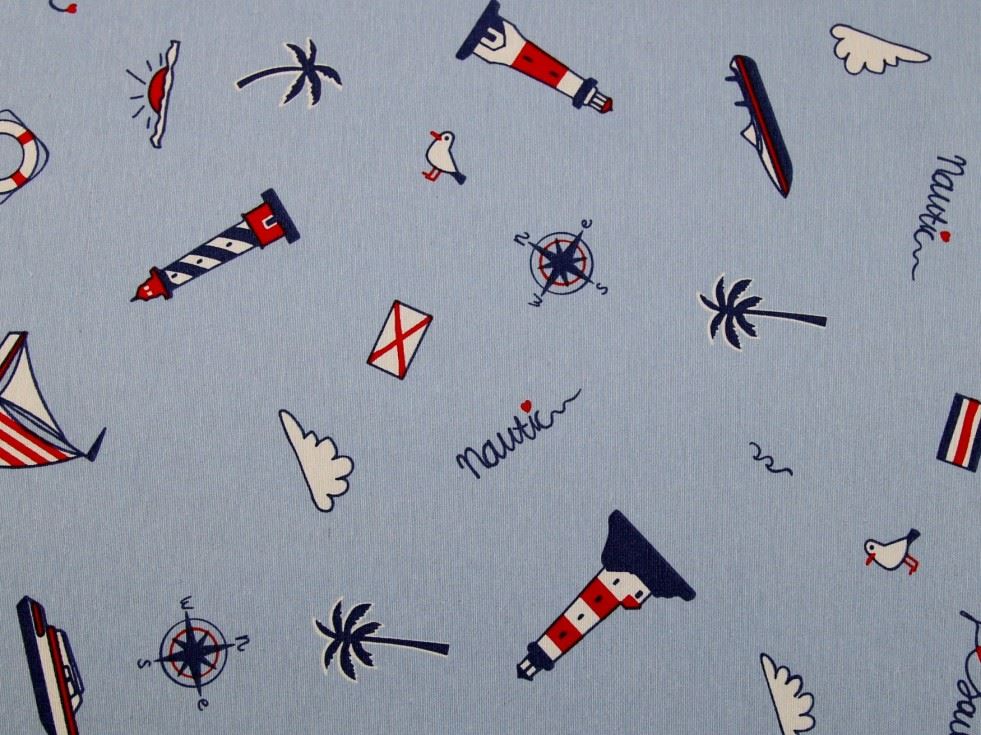Blue Deadstock Cotton Canvas Fabric