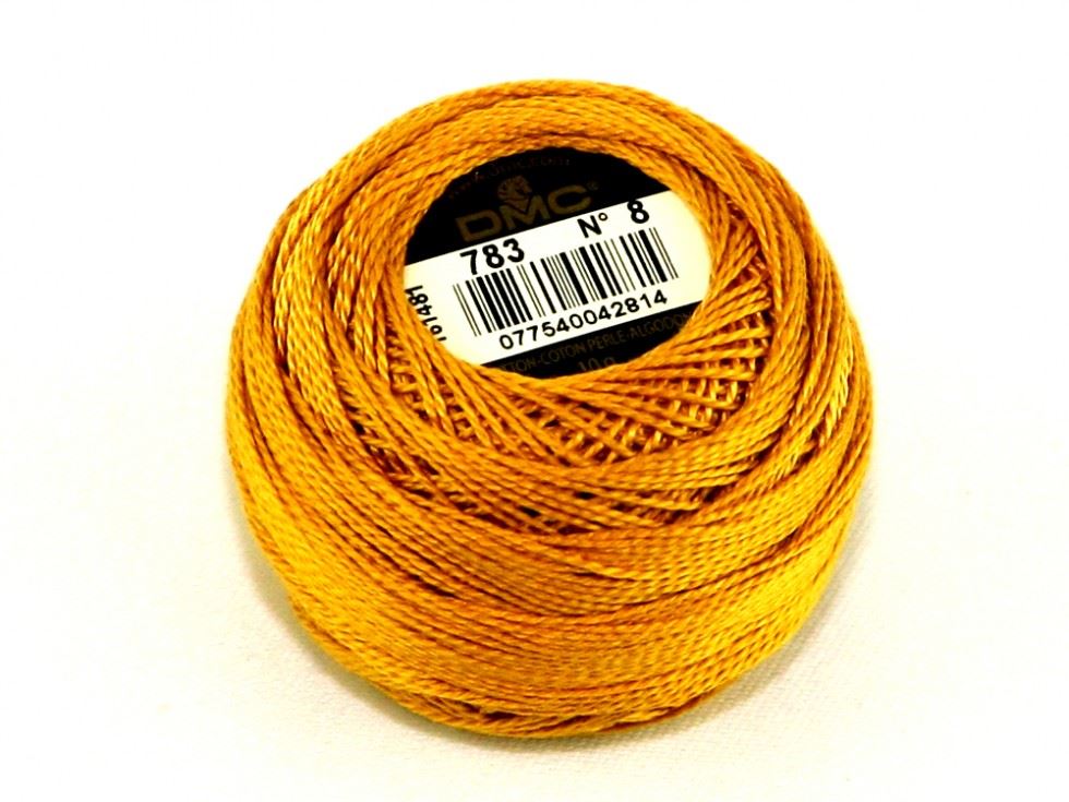 Dmc 783 Size 8 Cotton Perle Thread