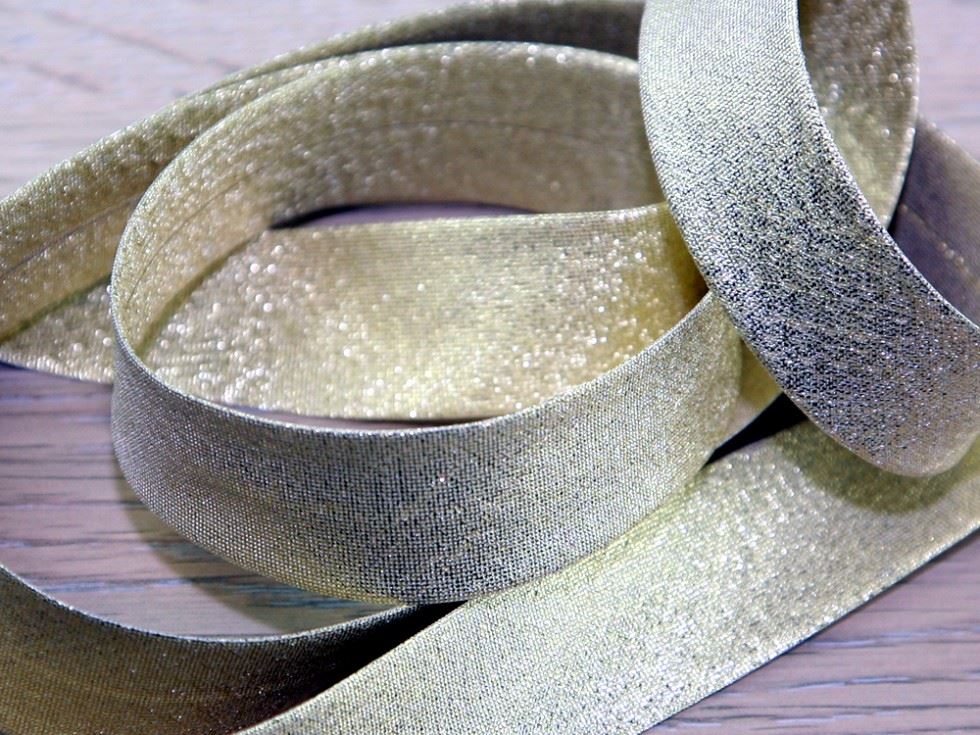 Prym Gold Lurex Bias Binding Tape
