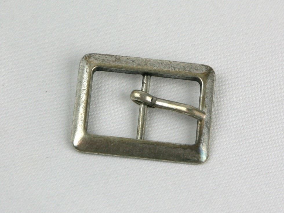 Rectangle Metal Buckle Silver
