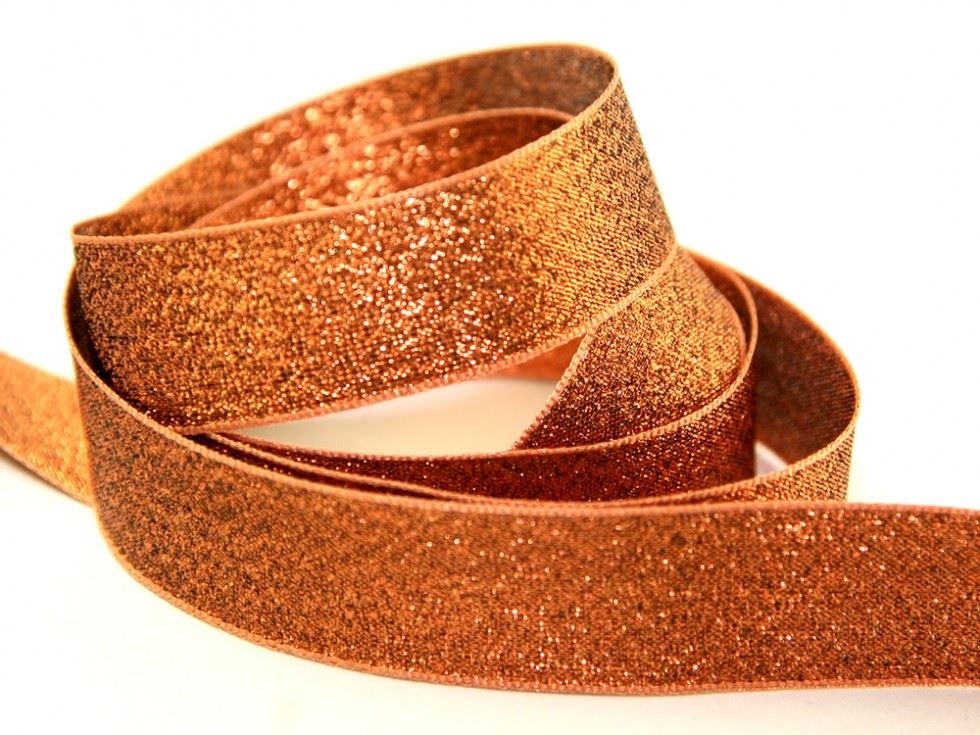 Berisfords 223 Copper Metallic Lame Ribbon (Value Roll)