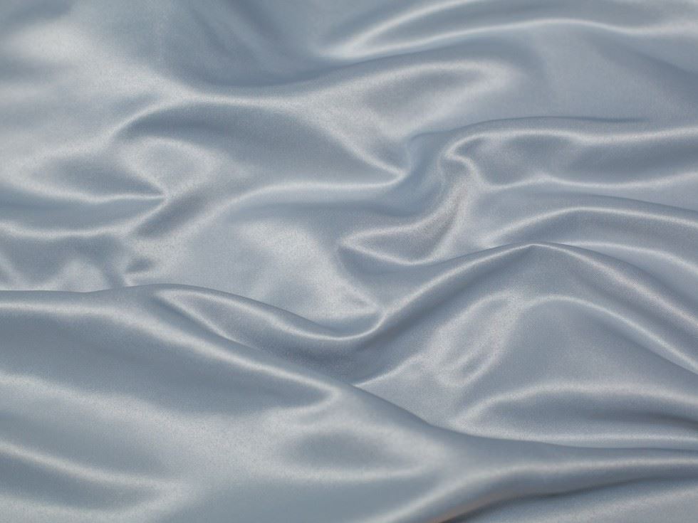 Minerva Core Range Silver Duchess Satin Fabric