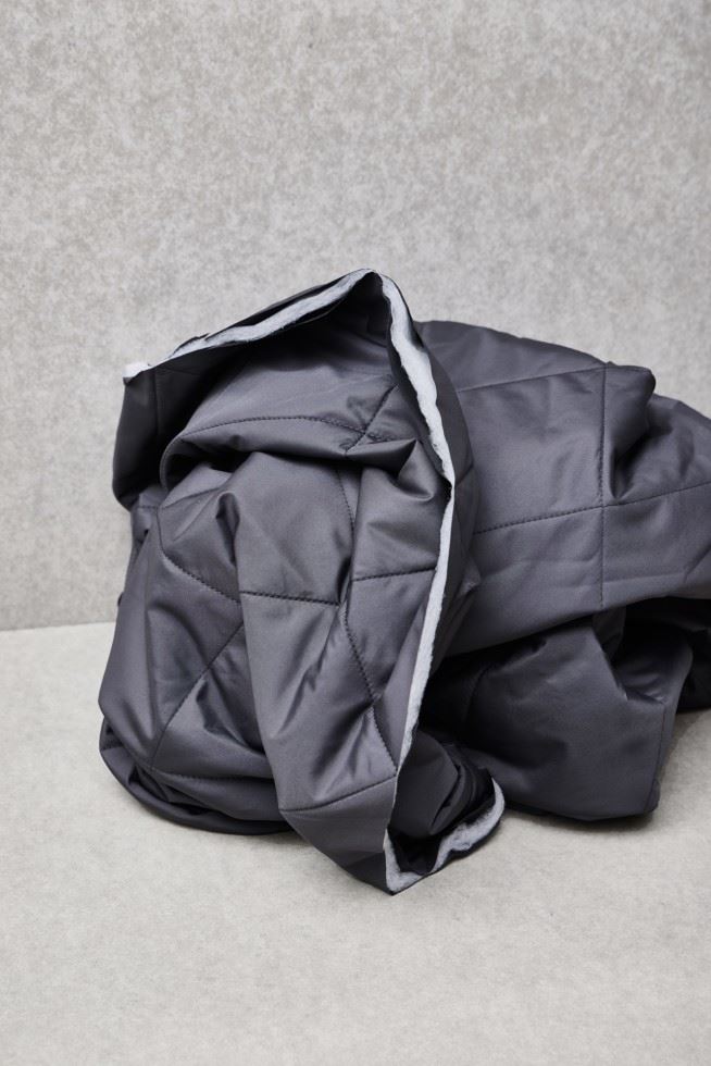Mind The Maker Calm Grey Gem Thelma Thermal Quilted Coating Fabric