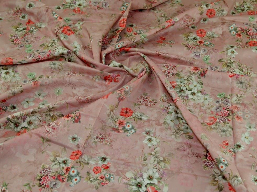 John Louden Rose Cotton Lawn Fabric