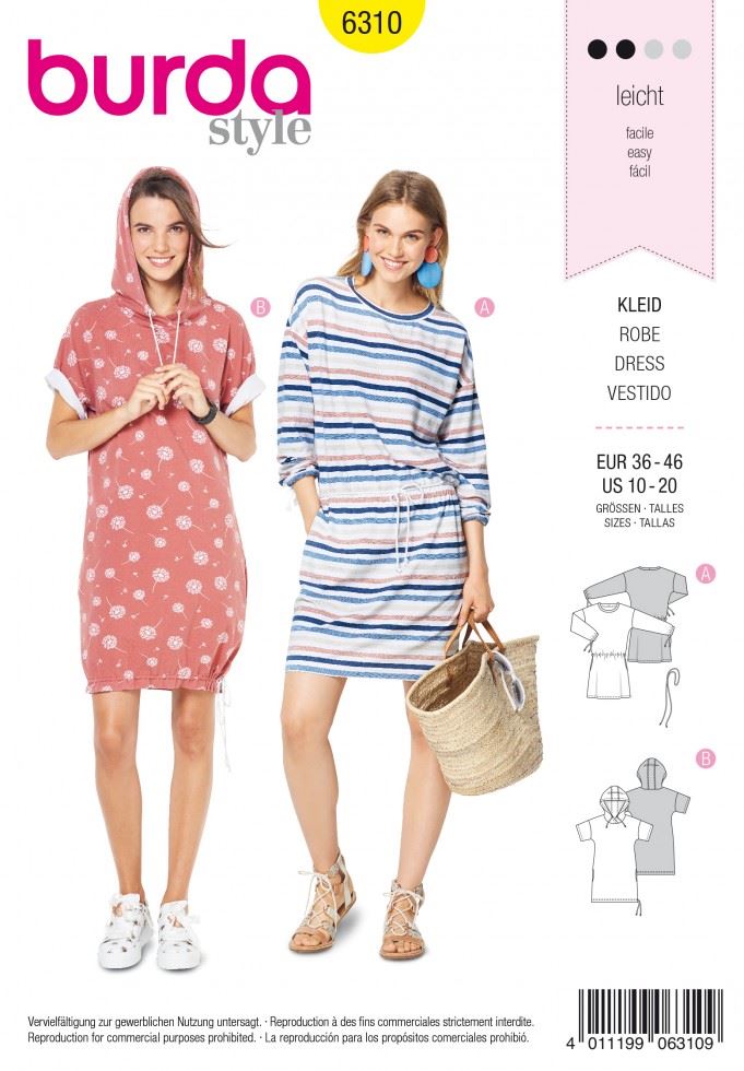 Burda Paper Sewing Pattern 6310
 