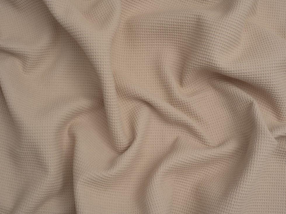 Minerva Core Range Cream Mini Cotton Waffle Fabric