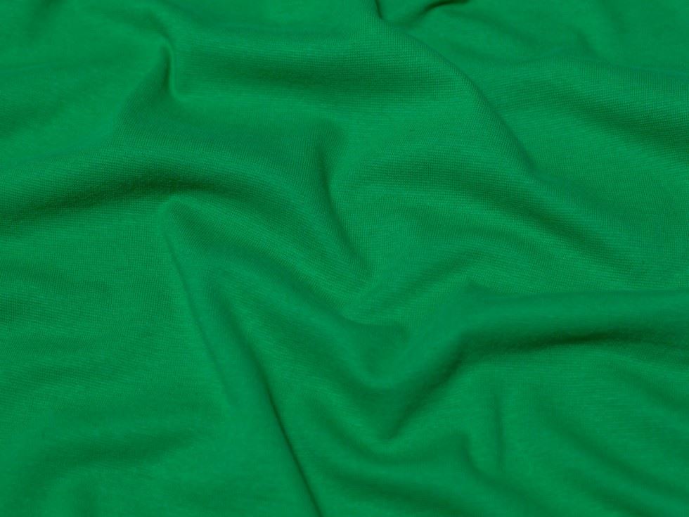 Minerva Core Range Tubular Ribbing Stretch Knit Fabric Kelly Green
 