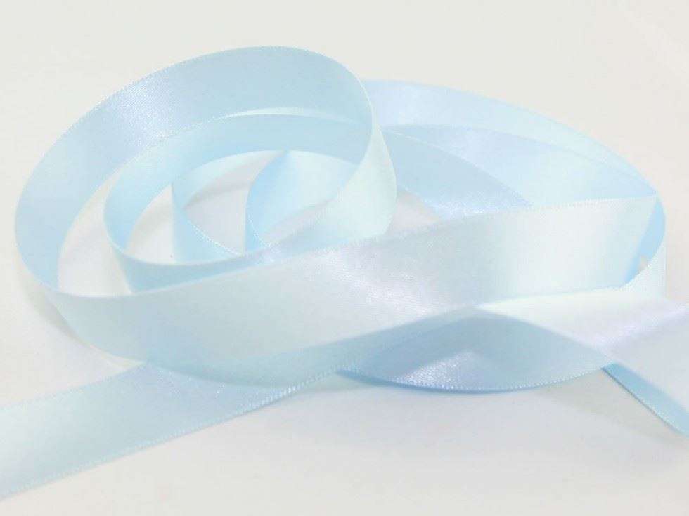 Berisfords 3 Sky Double Faced Satin Ribbon