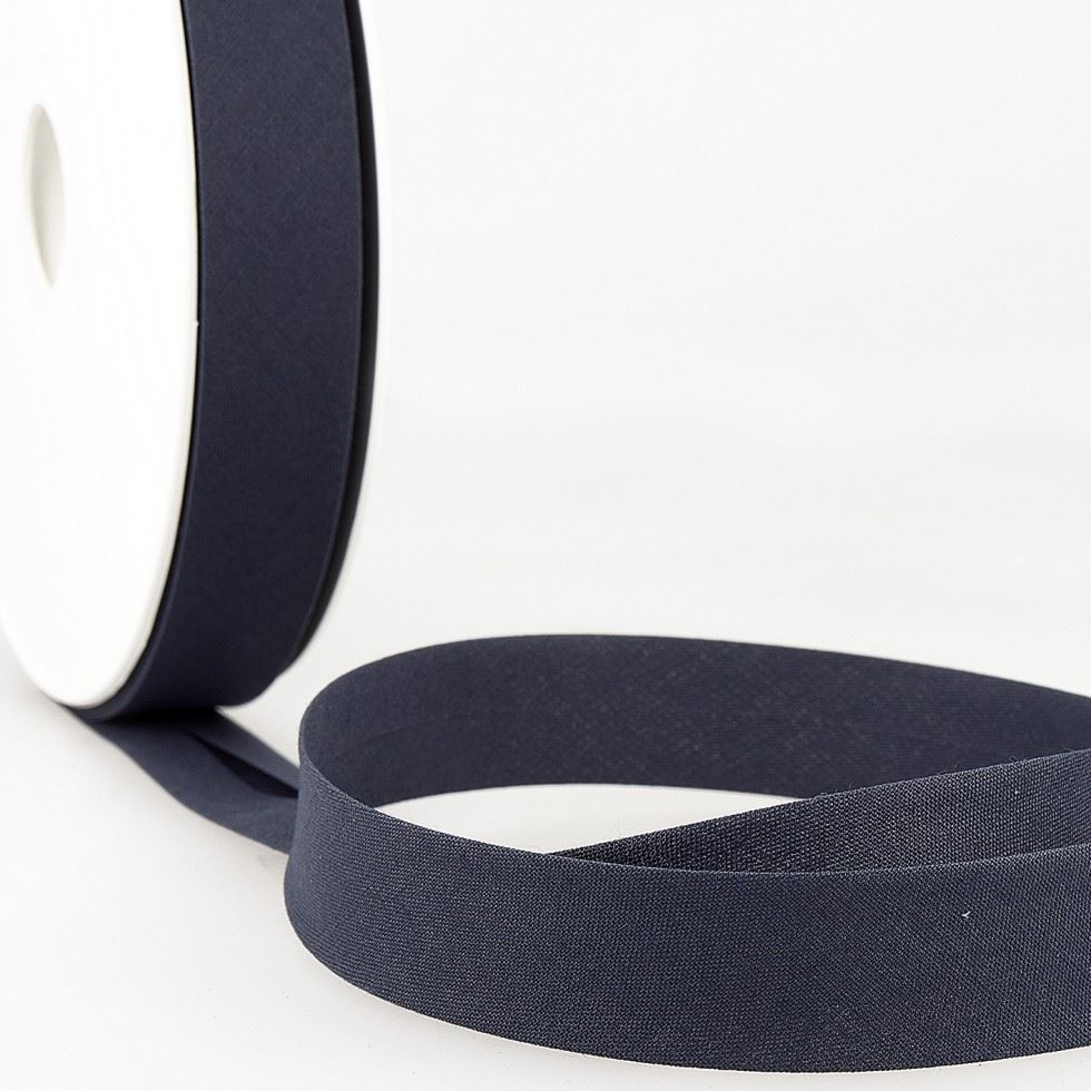 Stephanoise Polycotton Bias Binding Tape Dark Navy