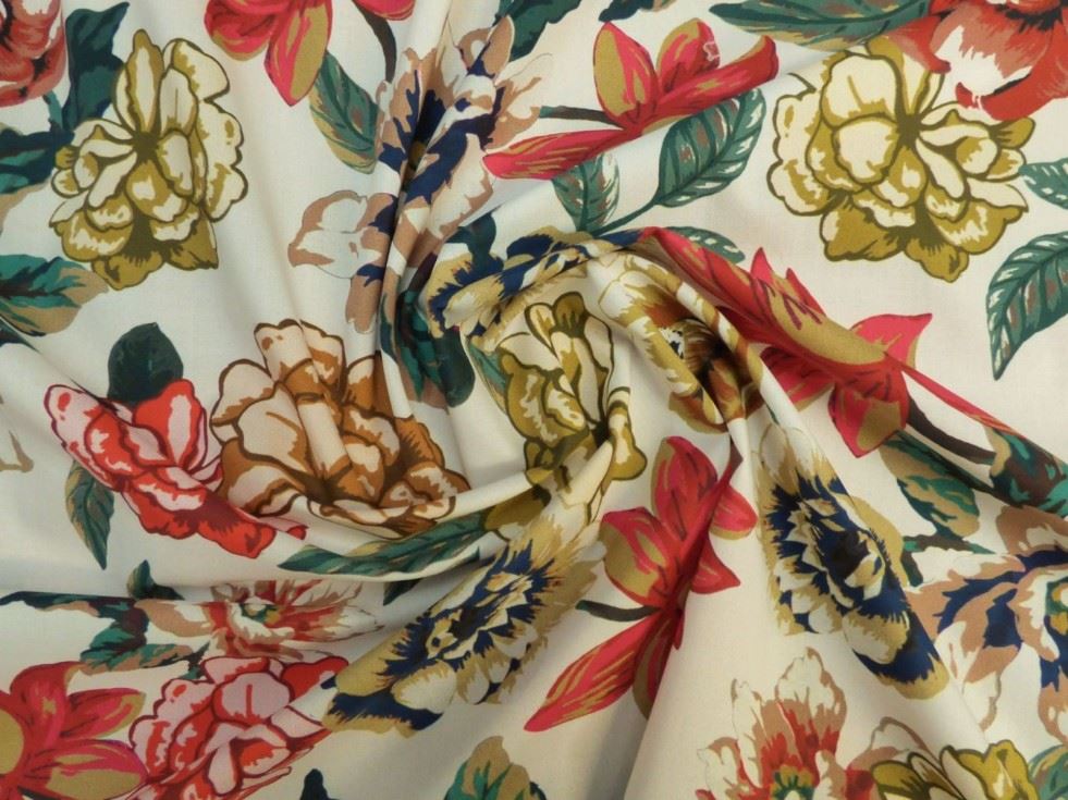 Lady Mcelroy White Marlie Cotton Lawn Fabric