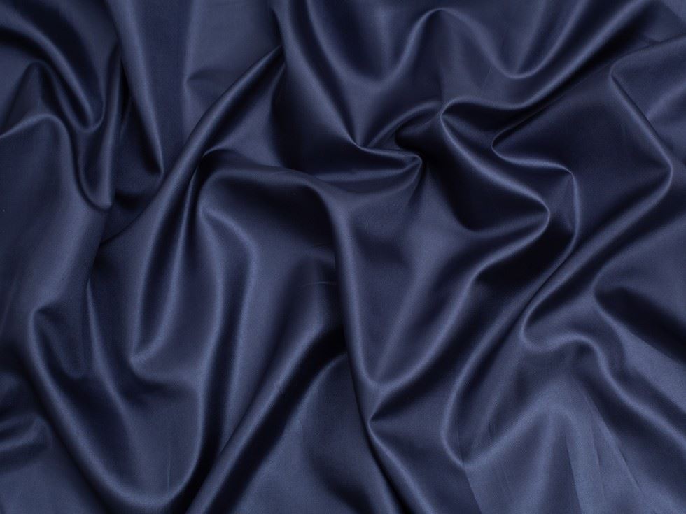 Minerva Core Range Navy Blue Habotai Lining Fabric