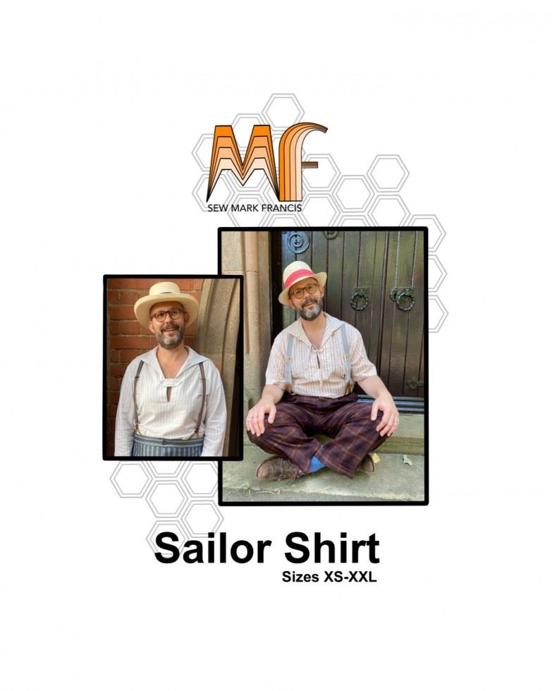 Sew Mark Francis Paper Sewing Pattern Sailor Shirt
 