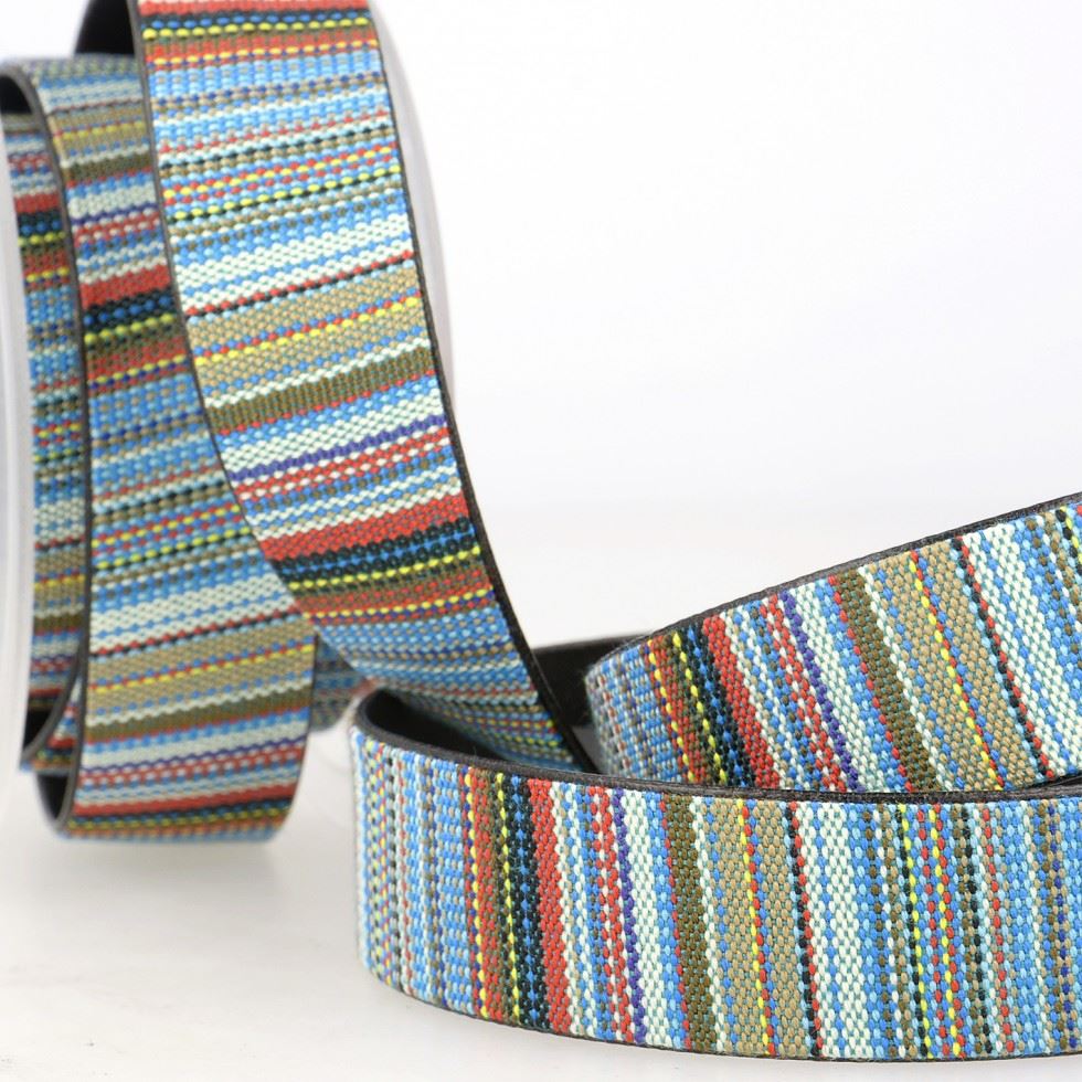 Stephanoise Faux Leather Lined Webbing Multi 8