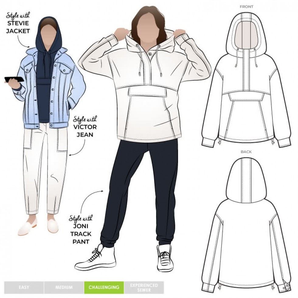 Style Arc Sewing Pattern Kennedy Top