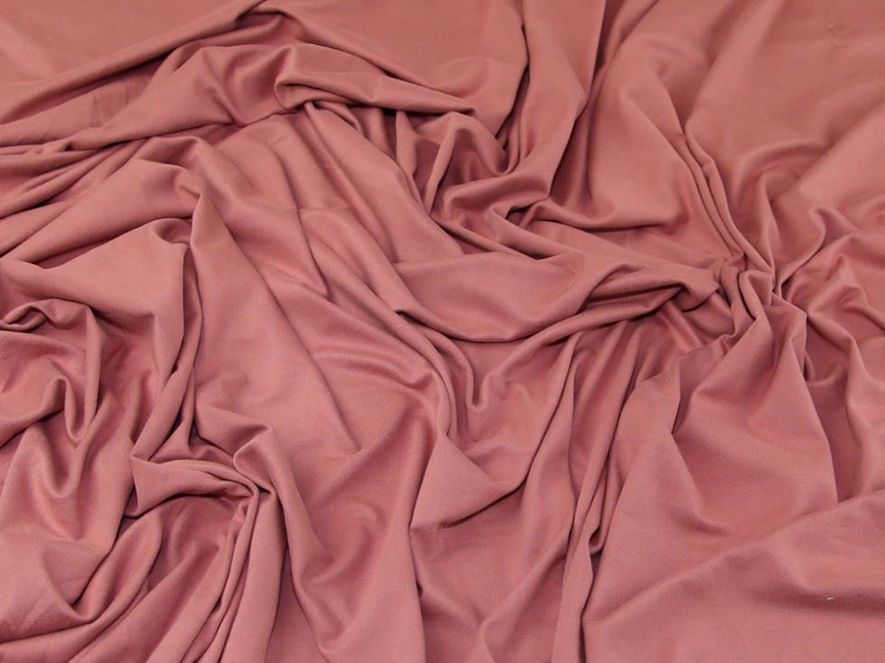 Rose Pink Deadstock Soft Touch Ity Silky Stretch Knit Fabric