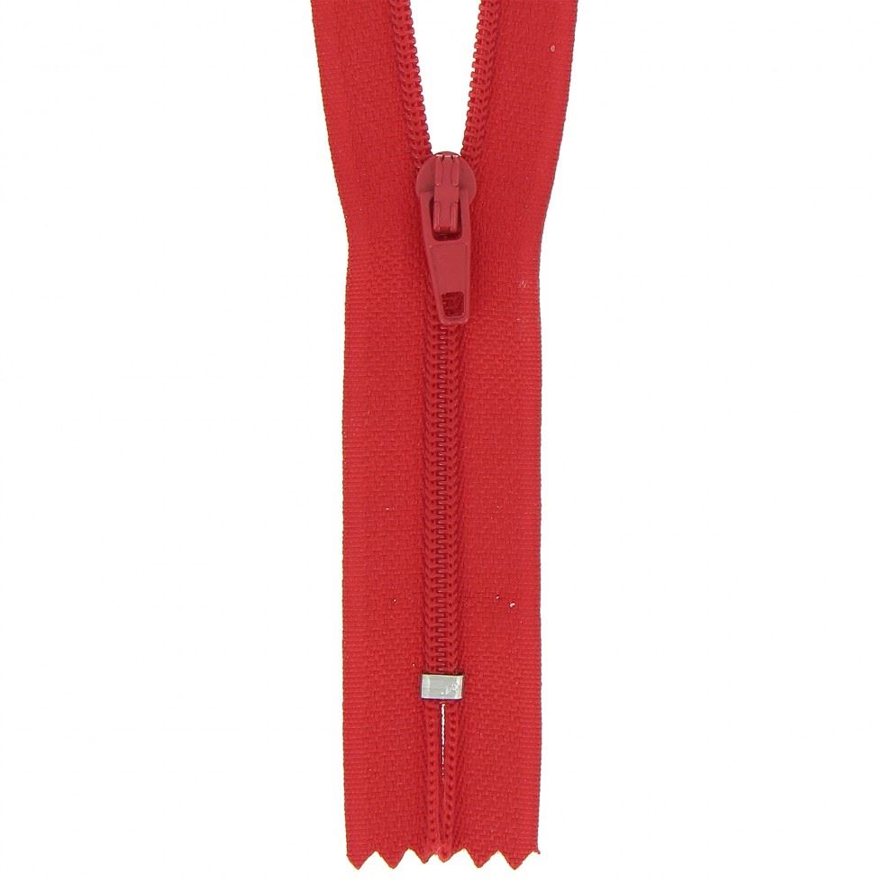 Milward Red Nylon Dress & Skirt Closed End Zips