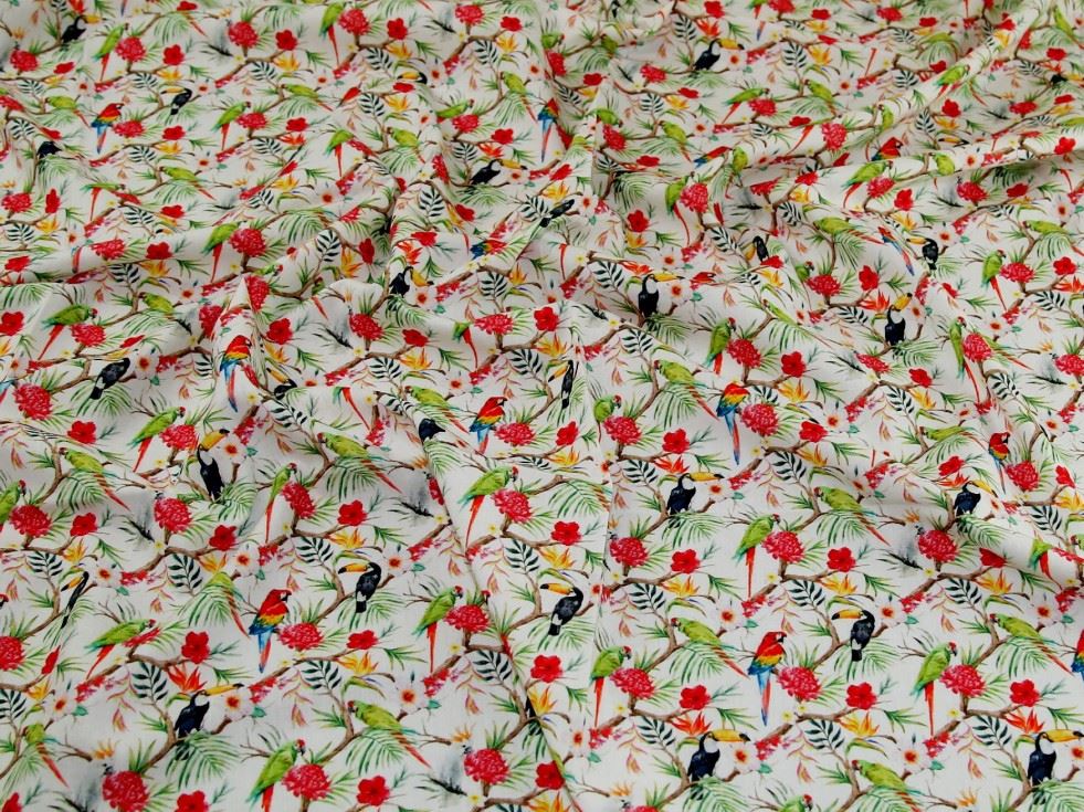 John Louden White 100% Cotton Fabric