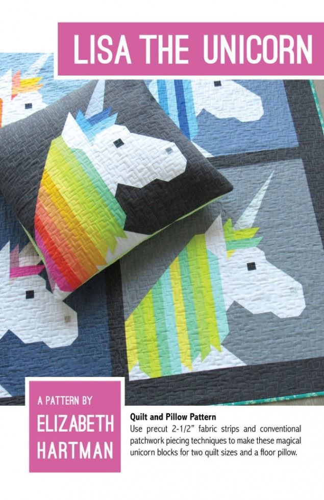 Elizabeth Hartman Quilting Pattern Lisa The Unicorn
 