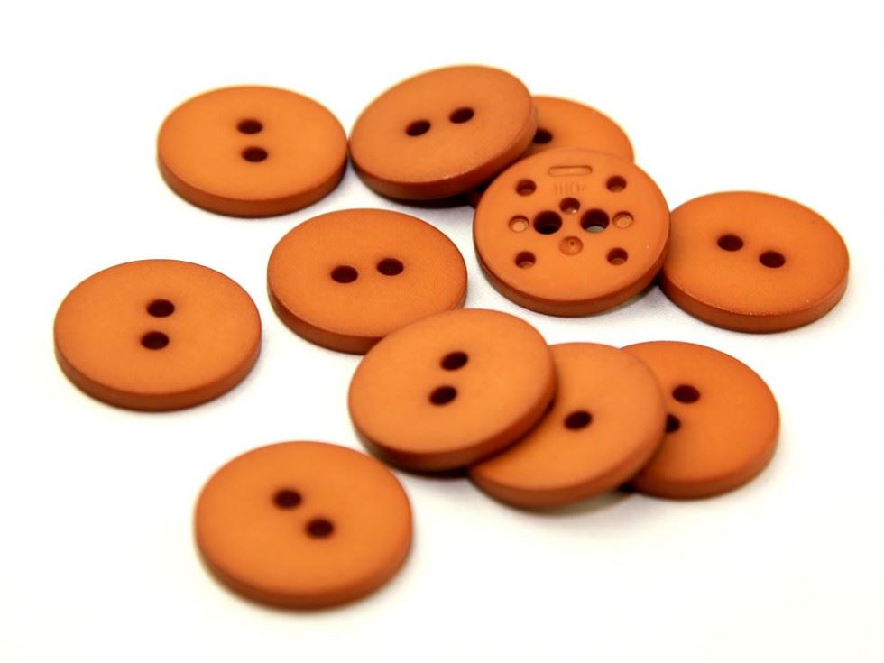 Dill Round Matte Buttons (Value Pack) Tan Brown
 