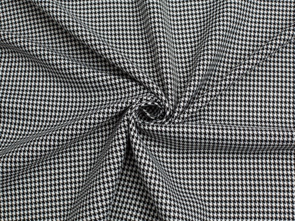 Minerva Core Range Polyester Viscose Suiting Fabric Small Houndstooth
 
