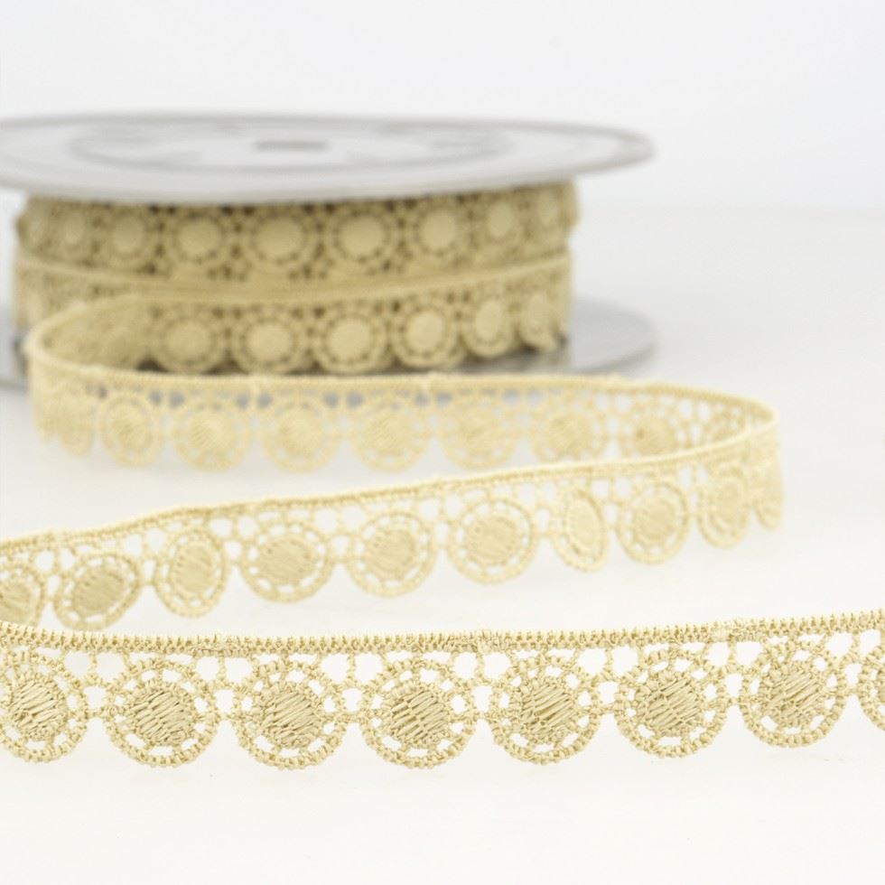 Stephanoise Guipure Lace Trim Beige