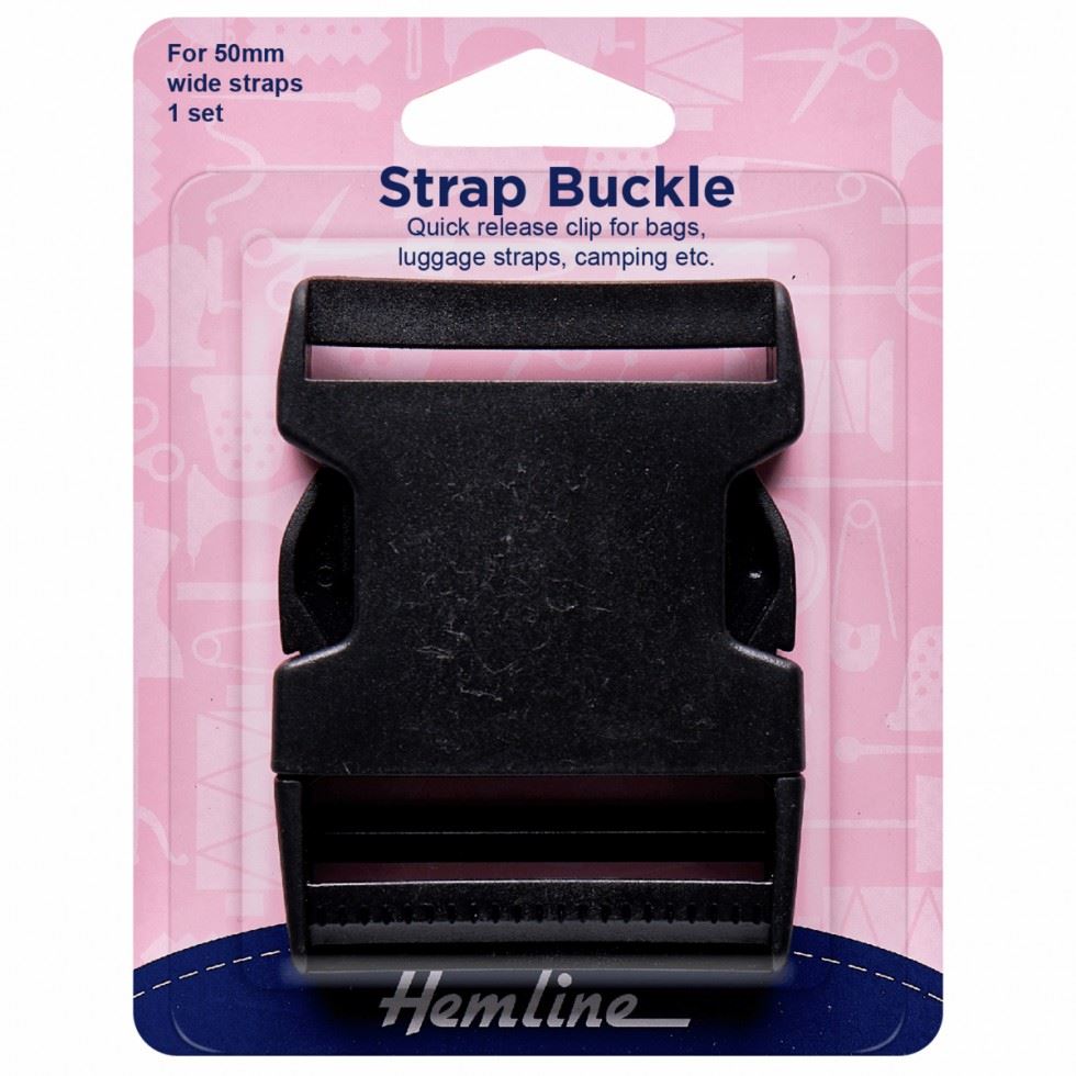 Hemline Black Bag Strap Buckle
